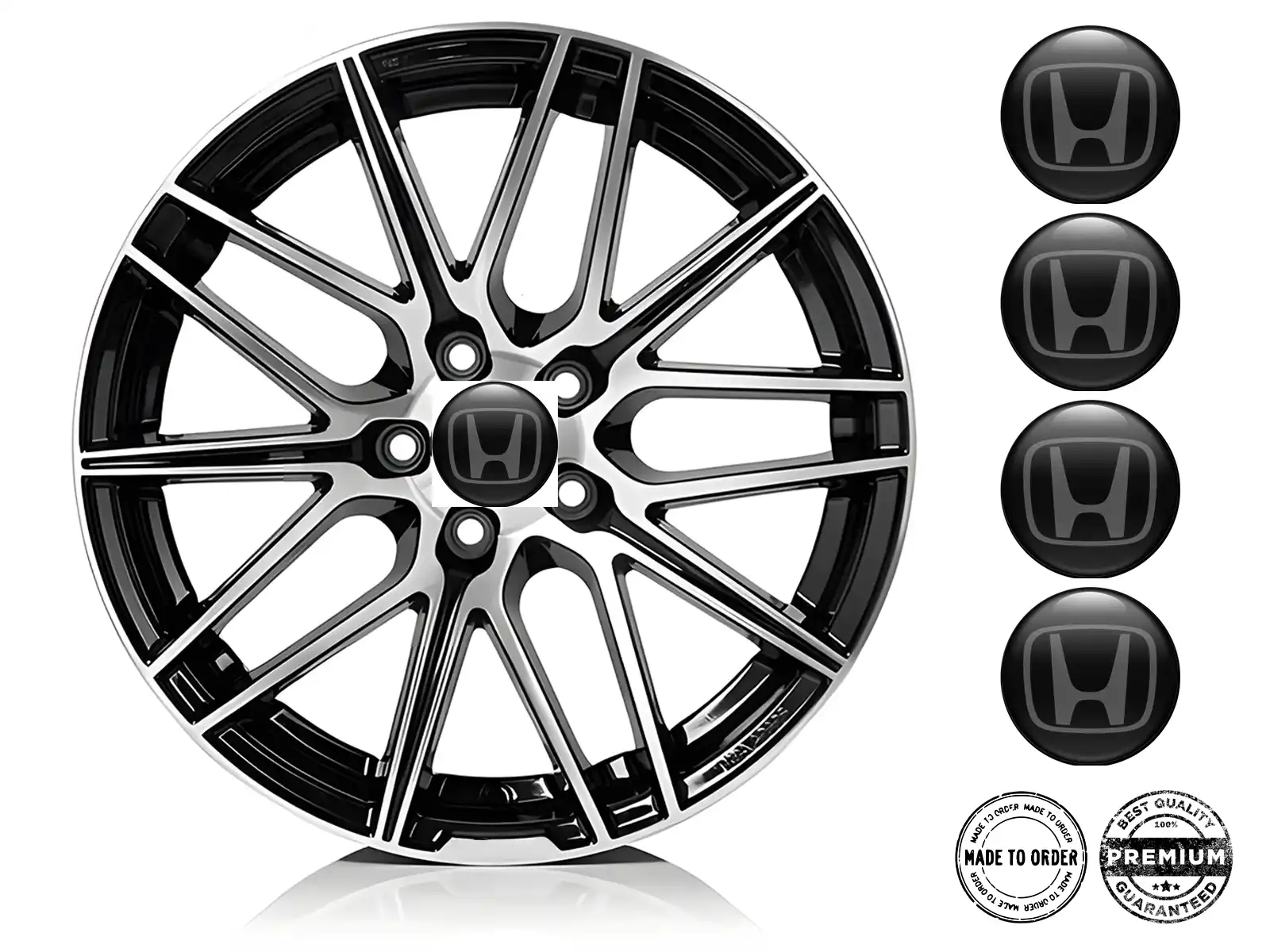 Honda Ruota Emblemi Stile Etichette Cupola Qualità